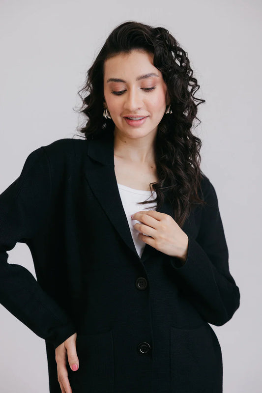 Picture of Ellena - Full Sleeves Short Coat - Available at Raja Sahib