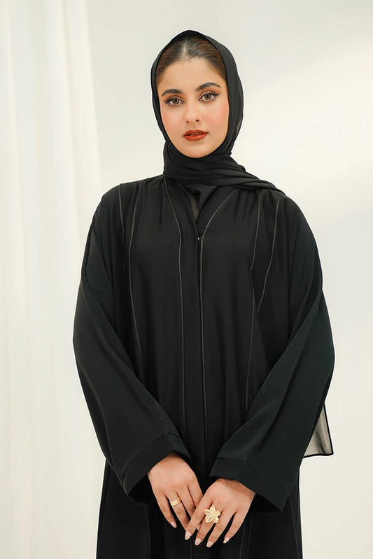 Picture of Divinely Crafted - Bella Abaya Set - Buttoned Up - Available at Raja Sahib
