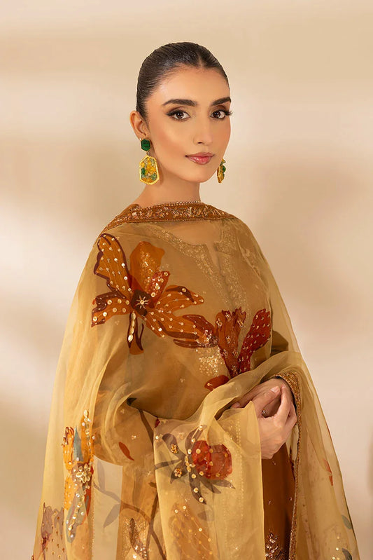 Picture of 3-PC Stitched Embroidered Suit - Available at Raja Sahib