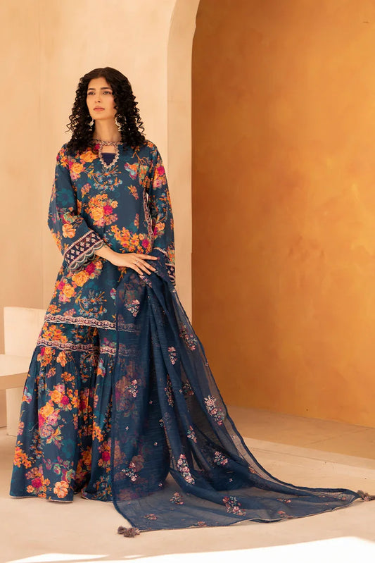 Picture of Ellena - 3-PC Stitched Printed Suit - Available at Raja Sahib