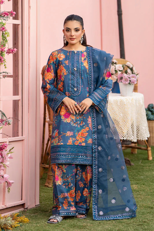 Picture of Ellena - 3-PC Stitched Embroidered Suit - Available at Raja Sahib
