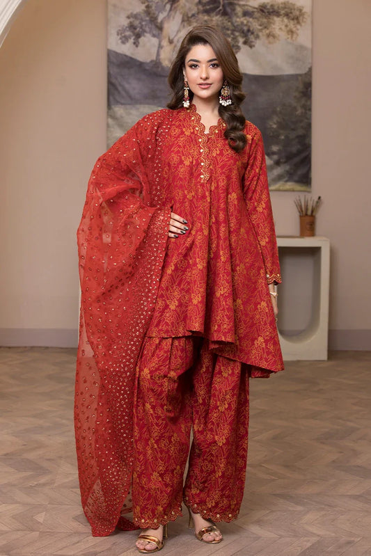 Picture of Ellena - 3-PC Stitched Embroidered Suit - Available at Raja Sahib