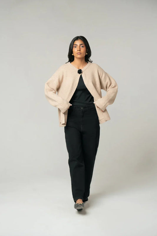 Picture of Oversized Knit Sweater - Available at Raja Sahib