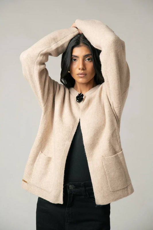 Picture of Ellena - Oversized Knit Sweater - Available at Raja Sahib