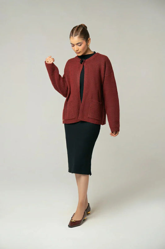 Picture of Oversized Knit Sweater - Available at Raja Sahib