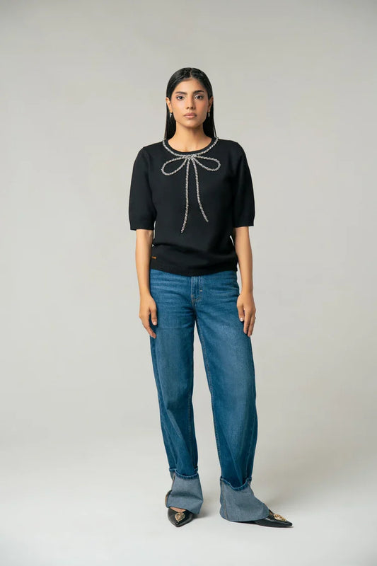 Picture of Short Sleeves Sweater - Available at Raja Sahib