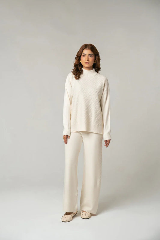 Picture of Ellena - Knitted Co-Ord Set - Available at Raja Sahib
