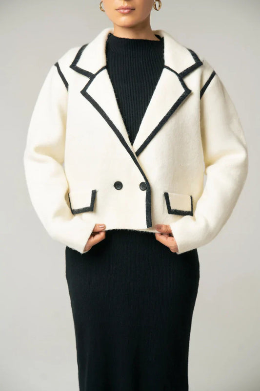 Picture of Collar Knit Cardigan - Available at Raja Sahib