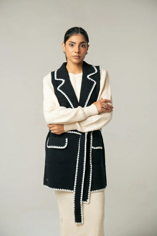 Picture of V-Neck Collar Coat - Available at Raja Sahib