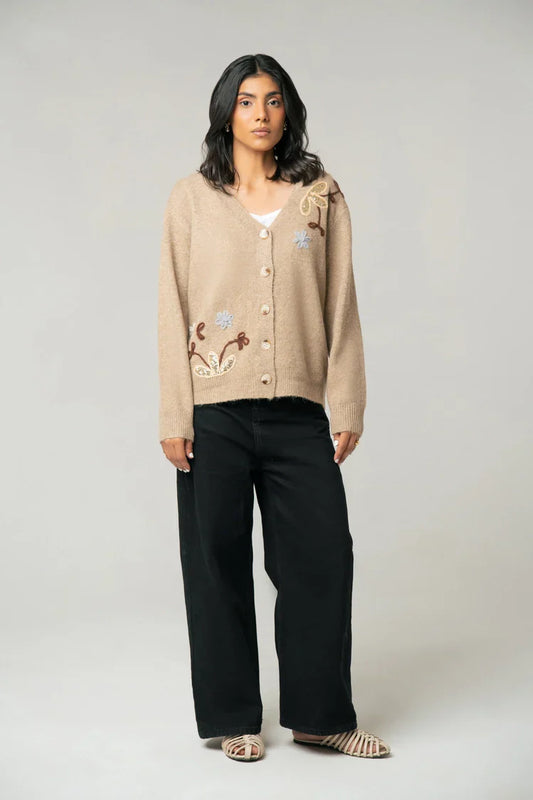 Picture of Embroidered Knit Sweater - Available at Raja Sahib