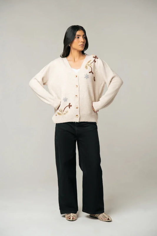 Picture of Embroidered Knit Sweater - Available at Raja Sahib