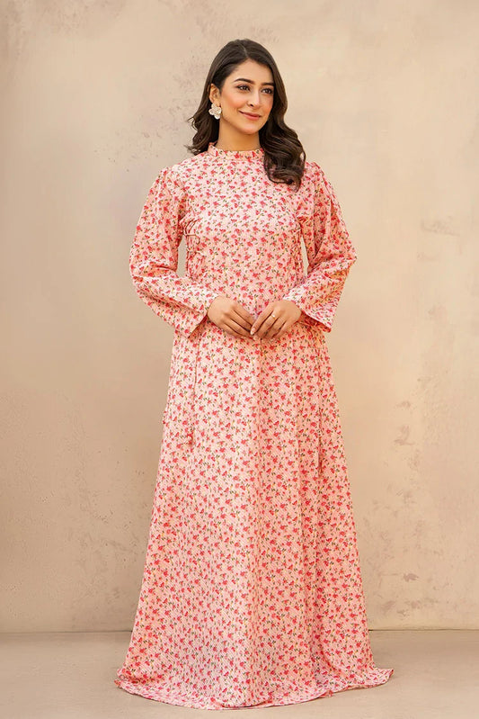 Picture of Ellena - Printed Ladies Maxi Dress - Available at Raja Sahib