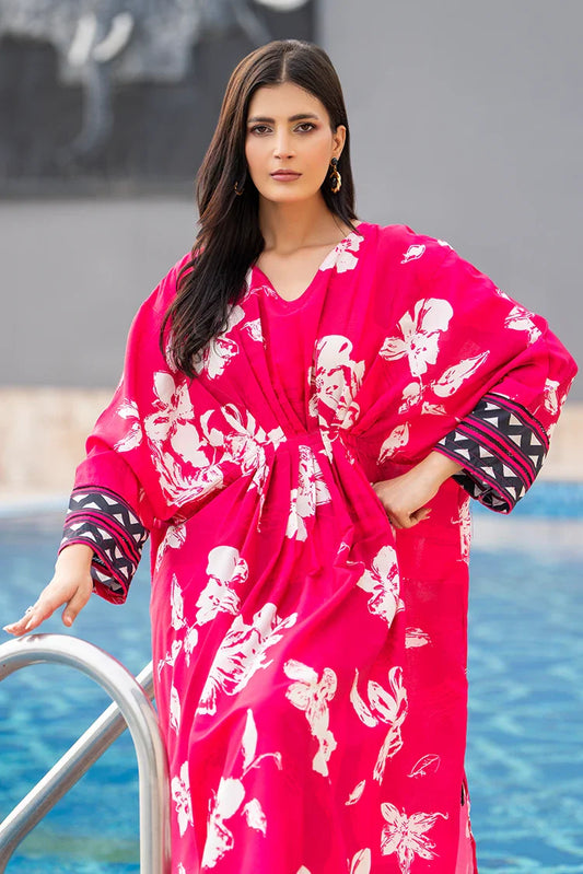 Picture of Ellena - Printed Ladies Maxi Dress - Available at Raja Sahib