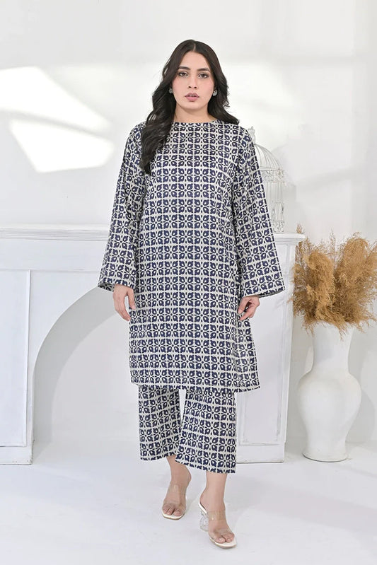 Silcot - Indigo Mosaic Co-Ord Set