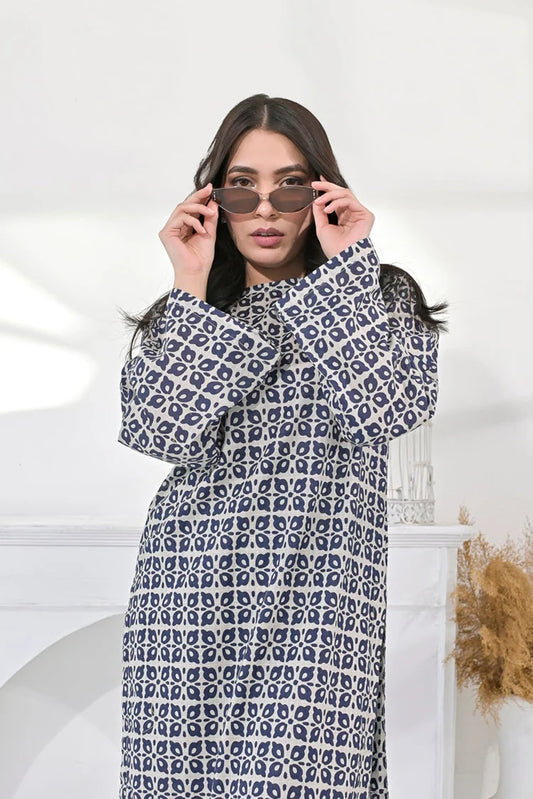 Silcot - Indigo Mosaic Co-Ord Set