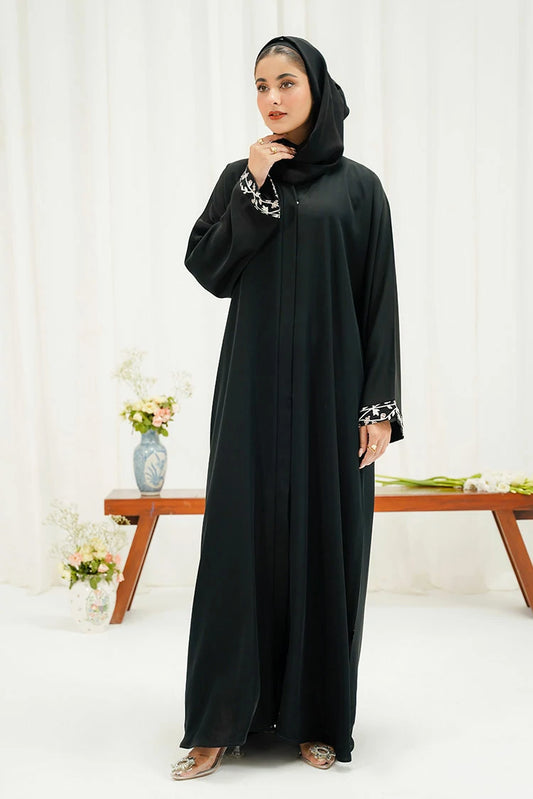 Picture of Divinely Crafted - Stella Abaya Set - Buttoned Up - Available at Raja Sahib