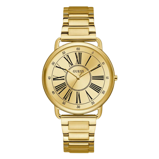 Guess Kennedy Gold Stainless Steel Gold Dial Quartz Watch for Ladies - W1149L2
