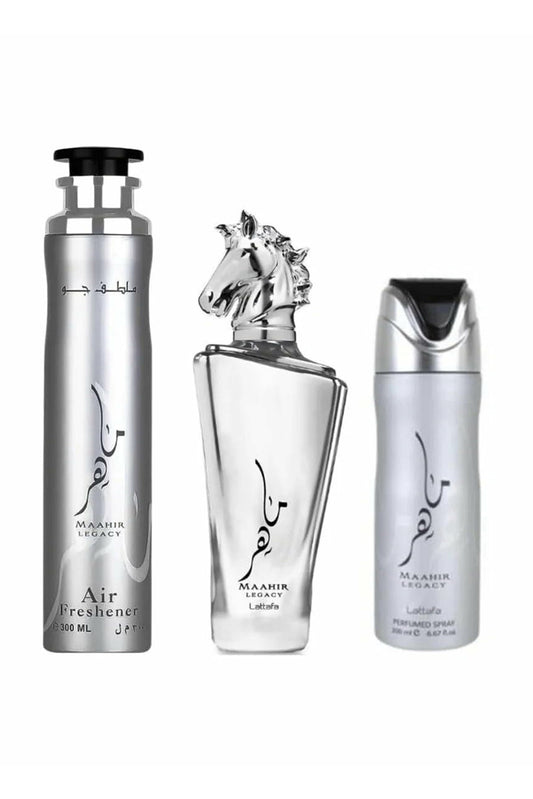 Lattafa - Men's Maahir Legacy 3 Pcs EDP Gift Set