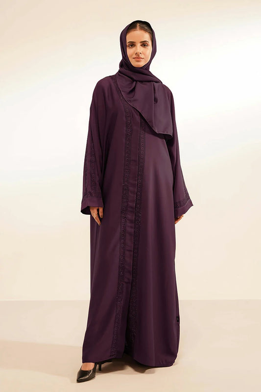 Picture of Divinely Crafted - Naddah Abaya Set - Buttoned Up - Available at Raja Sahib