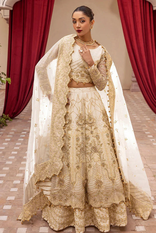 Picture of Tessa - Gul e Tar - Gull e Rana (D-06 Off White Mexi) - Available at Raja Sahib