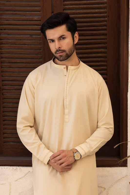 Picture of Black Pearl - Wash & Wear | Skin Ban Shalwar Kameez - Available at Raja Sahib