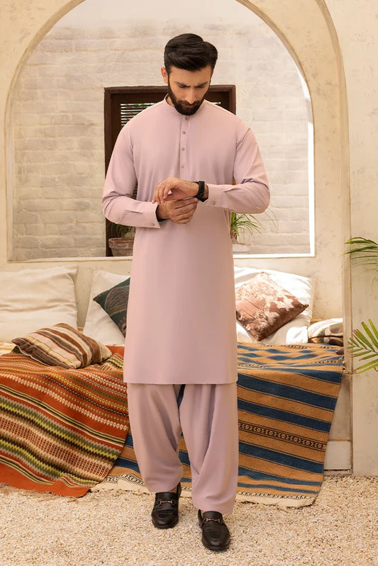 Black Pearl - Wash & Wear | Beige Ban Shalwar Kameez