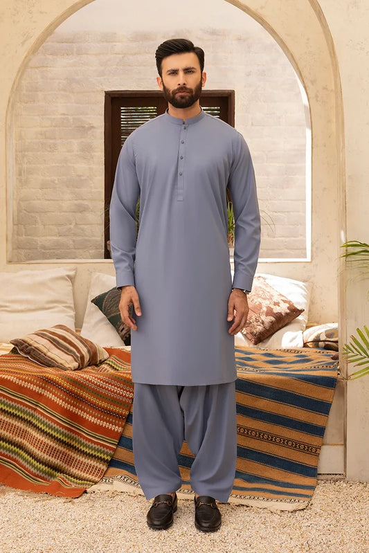 Black Pearl - Wash & Wear | Grey Ban Shalwar Kameez