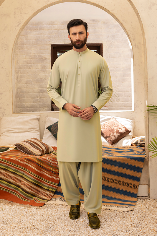 Black Pearl - Wash & Wear | Lime Ban Shalwar Kameez