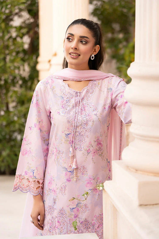 Ellena - 3-PC Stitched Embroidered Suit