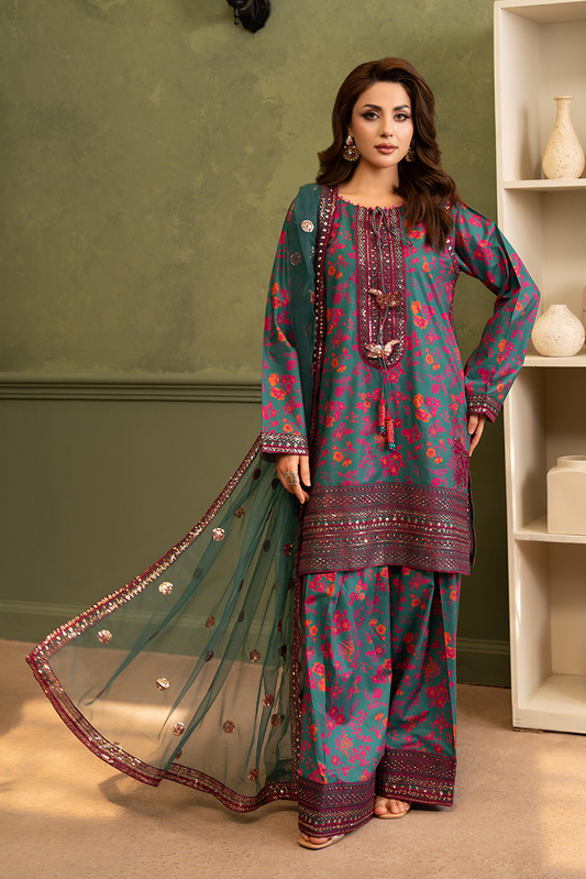 Picture of Ellena - 3-PC Stitched Embroidered Suit - Available at Raja Sahib