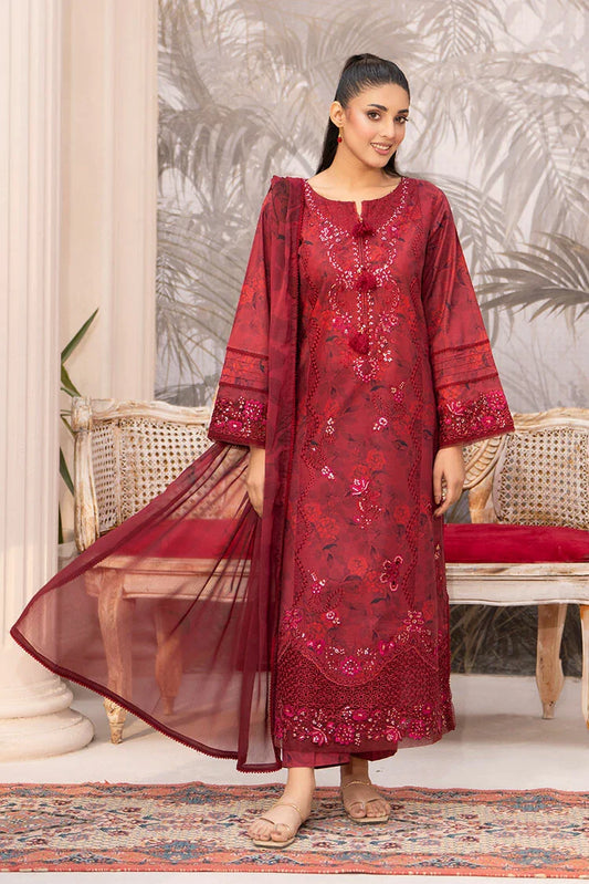 Picture of Ellena - 3-PC Stitched Embroidered Suit - Available at Raja Sahib