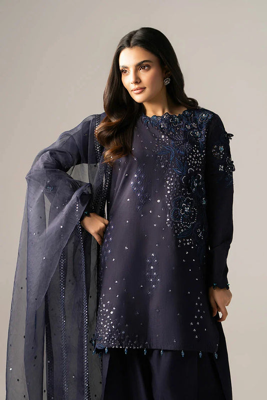 Ellena - 3-PC Stitched Embroidered Suit