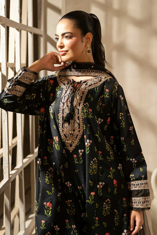 Ellena - 3-PC Stitched Embroidered Suit