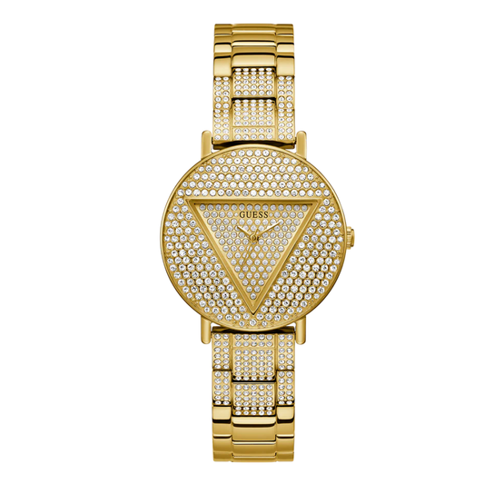 Picture of Guess Trend Gold Stainless Steel Gold Dial Quartz Watch for Ladies - GW0512L2 - Available at Raja Sahib