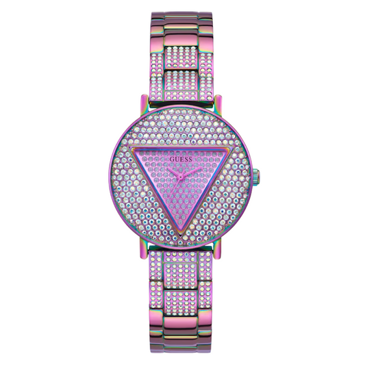 Guess Trend Purple Stainless Steel Purple Dial Quartz Watch for Ladies - GW0512L4