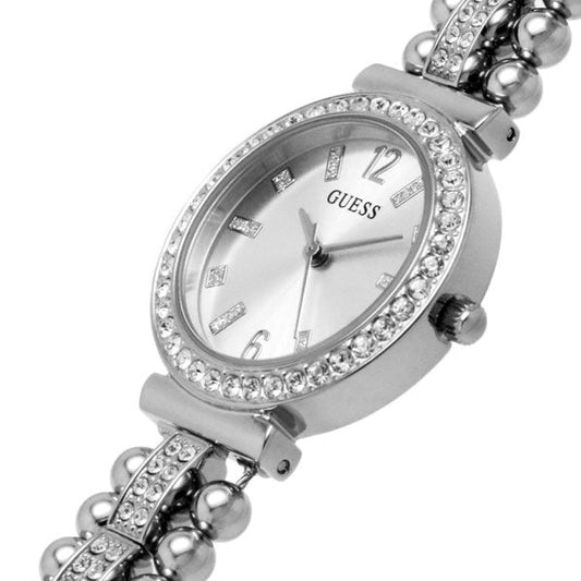 Picture of Guess Gala Silver Stainless Steel Silver Dial Quartz Watch for Ladies - GW0401L1 - Available at Raja Sahib