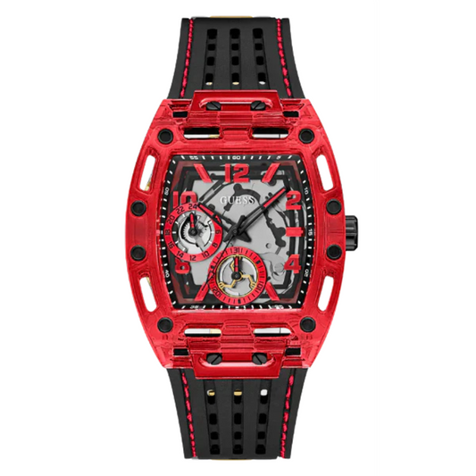 Picture of Guess Phoenix Black Silicone Strap Multicolor Dial Quartz Watch for Gents - GW0499G4 - Available at Raja Sahib