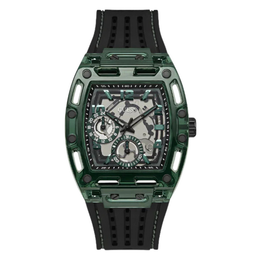 Picture of Guess Phoenix Black Silicone Strap Multicolor Dial Quartz Watch for Gents - GW0499G7 - Available at Raja Sahib