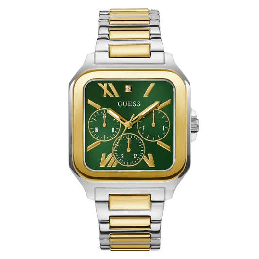 Picture of Guess Two-tone Stainless Steel Green Dial Quartz Watch for Gents - GW0631G1 - Available at Raja Sahib