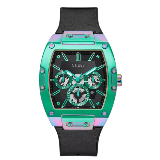 Picture of Guess Thought Trend Black Silicone Black Dial Quartz Watch for Gents - GW0202G5 - Available at Raja Sahib