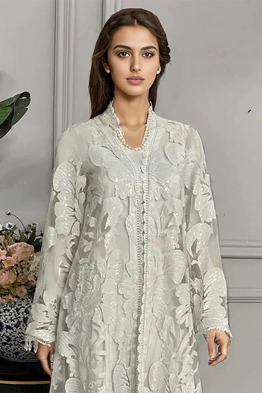 Picture of Threads & Motifs - Embroidered Jacket With Trouser - 9159 - Available at Raja Sahib