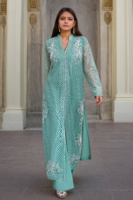 Picture of Threads & Motifs - Ready to Wear - 2 PC - 9723-G - Available at Raja Sahib