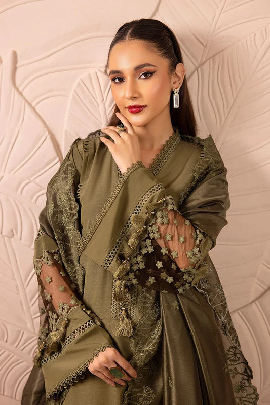 Picture of Tessa - Raw Silk Collection - Mystic Pine - Available at Raja Sahib