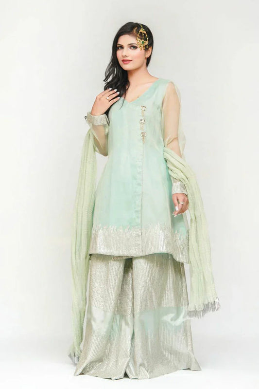 Picture of Bonitaestilo - Bloom Festive - Pista Sharara - Available at Raja Sahib
