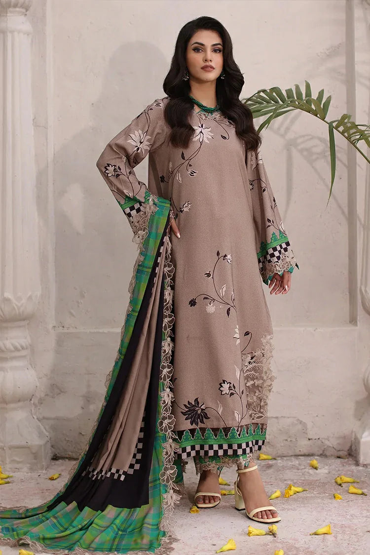 charizma unstitched dress sale with price winter Charizma Poshmine Vol-1 Unstitched Winter Collection 2025