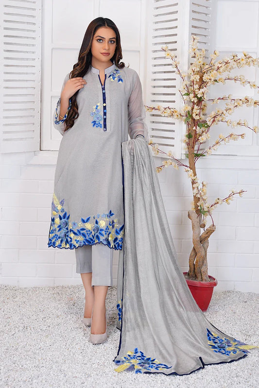 Picture of Anayra Amal - Ibtida RTW Collection - 3 PC - Surmayi - Available at Raja Sahib