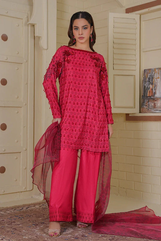 Picture of Amber Imran - Velvet Edition - Ruby - Available at Raja Sahib