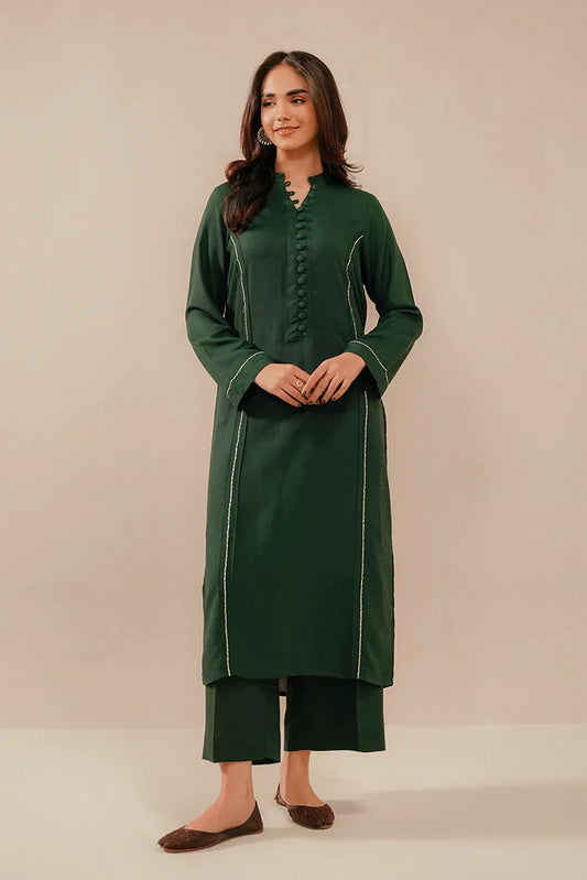 Picture of Divinely Crafted - Zyra Embroidered Co-Ords '25 - Jade Green - Available at Raja Sahib