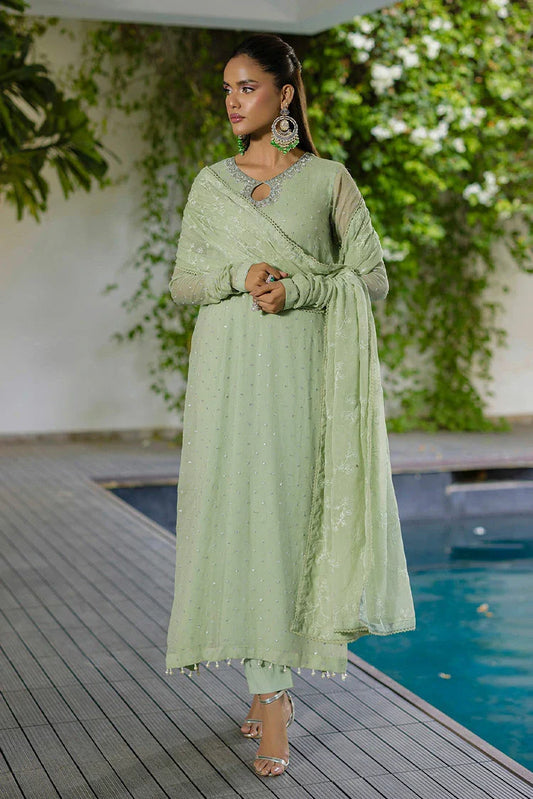 Picture of Asma & Sidra - Pastel Aesthetics Festive - Sage Babe - Available at Raja Sahib