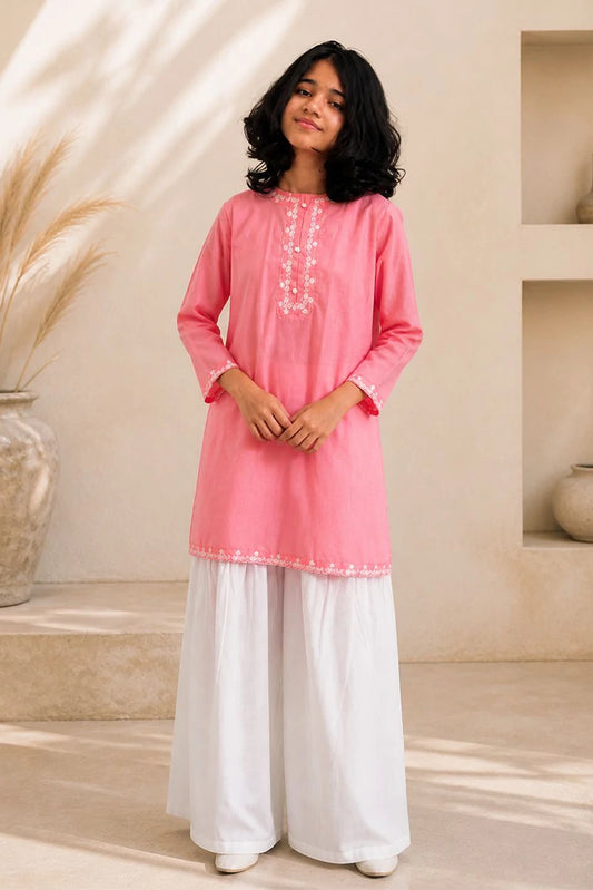 Picture of Abar - Chaoo - 2 Piece - Pink Whisper - Available at Raja Sahib